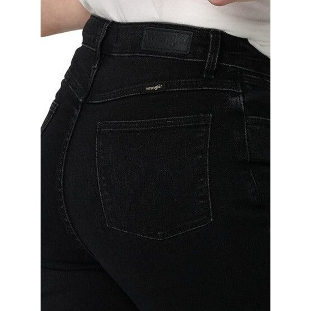 Wrangler Women's High Rise Boot Jeans Black NWT - Picture 4 of 5